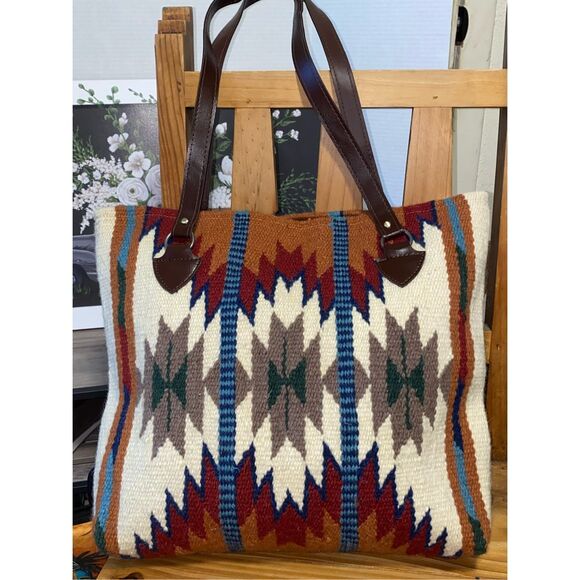 Maya Southwestern Patterned Tote Bag - Picture 1 of 6